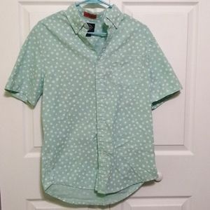 Mint button up shirt